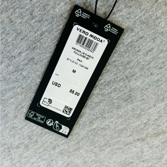 Vero Moda Ada Pullover sweater NWT boyfriend fit cozy chunky fall/winter sweater - Picture 5 of 6